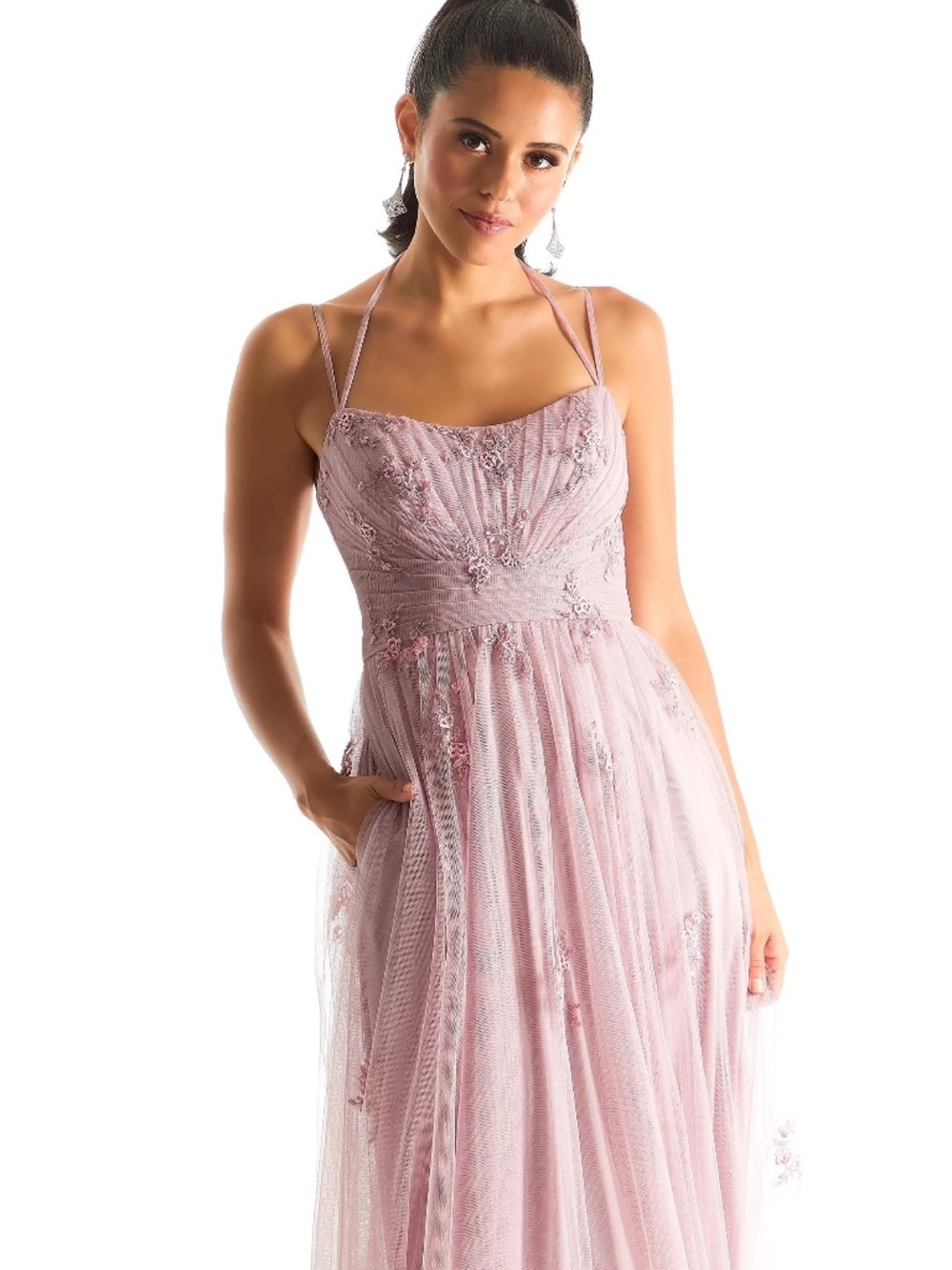NWT MORI LEE DESERT ROSE GOWN SIZE 14